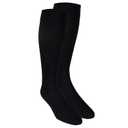 Truform Travel Compression Socks for Men and Women, 15-20 Knee High Over Calf Length, Black, X-Large