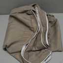 FLYMEI Patio Cushion Covers 24x22x4 Waterproof Outdoor Cushion Cover Replacement 4Packs Outdoor Seat Cushion Slipcover for Rattan Chair Sofa, Taupe