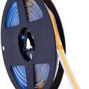 384Led/m 16.4ft COB Flexible LED Strip Light DC12V/24V Bendable Tape (24V, Warm White)