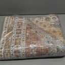 zesthome Washable Runner Rug 2.5x8 - Stain Resistant Entryway Rugs, Ultra-Thin Kitchen Rug, Anti Slip Backing Runner Rugs for Entrance Laundry Room Indoor Hallway (Orange,2.5'x8')