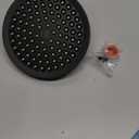 High Pressure Shower Head - Anti-Clogging Silicone Nozzles 2.5 GPM Removable Restrictor - Easy to Clean and Install - Includes Plumbers Tape - 6 inch - (Matte Black 2.5GPM)