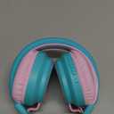 MIDOLA Kids Headphones Wireless Bluetooth 5.4 68H Play Time Volume Limit 85/94dB Over-Ear Foldable Headset,Type-C Fast Charging,with Wired Aux Mic for Toddler Boy Girl Pad Tablet Cyan