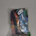 Abstract Stained Glass Shower Curtain Artistic Iris Floral Leaves Botanical Spring Summer Fabric Bathroom Decor Set,70x70 inch (Blue Green)