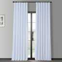 Off White Blackout Vintage Textured Faux Dupioni Curtain (1 Panel)