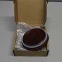 2 PCS 1 Gallon Mason Jar Lids Wooden Fits 3.7 Inch Inner Dia Replacement Mason Jar Lids Ball Glass Jar Lids Wooden Lid with Silicone Seal Canning Jars Lids Only for 1 Gallon Jars(2, Dark Acacia)