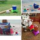 Baoton 4Pack Beach Vacation Accessories Essentials Drink Cup Holder Sand Beach Supplies Trip Gear Coasters Holding Beverage Phone Sunglass Key, BT210BH