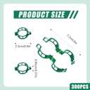 300 Pcs Plant Support Clips - Plastic Clips for Garden Netting Climbing Plants, Tomato Vine Clipsfor String Trellis,Grape Vine Clips to Grow Upright Makes Plants Healthier (Green)