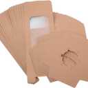 Tall Cake Boxes 20 Pack Cupcake Cardboard Packages with Window Bakery Treat Boxes for Party Favor (Khaki)