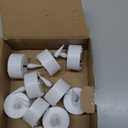 Eywamage White LED Tealights with Remote Batteries, Flickering Flameless Tea Lights Electric Votive Candles Set of 12