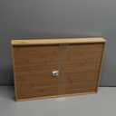 Pipishell Bamboo Silverware Organizer, Expandable Cutlery Tray, Utensil Drawer Organizer in Kitchen for Spoons Forks Knives, Multipurpose Use, Natural, Large