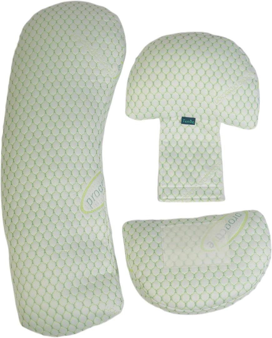 TemBe Pregnancy Pillow for Pregnant Women, Hight Quality, Soft Maternity Body Pillow with Detachable and Adjustable Pillow Cover Support for Belly, Back, Legs, and HIPS