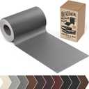 Fadoub Leather Repair Patch, 4 x 63In Self Adhesive Leather Repair Tape for Furniture, Vinyl Repair Tape for Repairing Vinyl, Couch, Sofa, Car Seats, Car Interior (Dark Gray)
