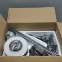 ZMISHIBO 52 Inch Ceiling Fan No Light, Flush Mount Low Profile, Modern Black Ceiling Fan Without Light, Remote Control & Quiet DC Motor, for Indoor&Outdoor, Bedroom, Living Room