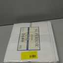 Superior Embroidered Cotton Duvet Cover Set, Soft Bedding Covers, 1 Duvet Cover with Button Closure, 2 Pillow Shams, Cotton Cross-Stitch, Riverton Collection, Full/Queen Size, White/Black