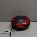 Jensen CD-475R Portable Sport Stereo Boombox CD Player with AM/FM Radio and Aux Line-in & Headphone Jack (Red)