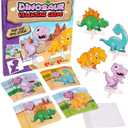 Kangaroo 28 Pack Dinosaur Valentines Day Cards with Envelopes & Stickers Bulk - Dino Pop Out Cards for Valentine - Valentines Day Cards for Kids School Classroom - Party Favors for Boys & Girls Class