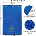 DYJYBMY The Best Dads Get Promoted to Grandpa Golf Towel with Clip Golf Ball Towel for Golf Course Exercise, Golf Gift for Men, Birthday Gifts for Golf Fan, Retired Gifts for Coworker