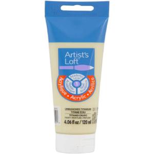 Artist's Loft Acrylic Paint, 4 oz (Unbleached Titanium White)