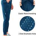 NORTHYARD Women's Running Athletic Pants Track Lightweight Joggers Workout Jogging Casual Sweatpants with Zipper Pockets (Blue, XXL)