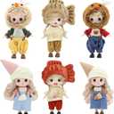 BJD Blind Box Cute Figures, Collectible Poseable OB11 Doll with 1/12 Scale Removable ClothesSurprise Gift Single Random Mystery Box-Japanese Foodie Fun Series