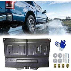 New Update 3D Manganese Steel Splash Panel Shield ML3Z-7222-D,JL3Z-7222-C Compatible with 2015-2020 F150 Ford