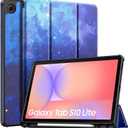 TiMOVO Case for Samsung Galaxy Tab S10 Lite 10.9 Inch 2025 SM-X400/X406 with S Pen Holder, Slim Stand Soft TPU Back Protective Cover, Support Auto Wake/Sleep, Blue Starry Sky