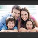 Digital Picture Frame with Remote Control Slide Show Photo Frame Support 1080P Video Adjustable Brightness 16:9 Widescreen (Black)