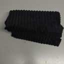 MIULEE Black Decorative Throw Pillow Covers 18x18 Inch for Couch Bed Sofa Pack of 2 Boho Farmhouse Throw Pillows Soft Cross Corduroy Patchwork Textured Cushion Cases