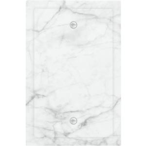 White Grey Marble Print No Device Single Blank Light Switch Plates Outlet Covers Gray Decorative Wall Plate Electrical Switchplate Decor Accessories 5"x3"