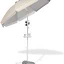 Seazul 6.5ft Sun Shade Umbrella, Portable Umbrella with Stand for Sports