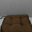 College Covers Everything Comfy Indoor/Outdoor Seat Patio D Cushion, 1 Count (Pack of 1), Brown