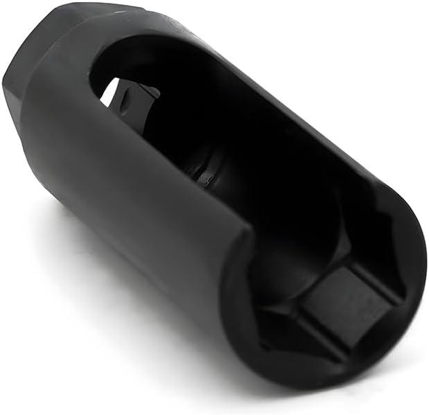 Apeixoto Oxygen Sensor Socket with Side Wire Cutout 1/2” Inch Drive x 7/8”(22mm) O2 Sensor Socket Removal Tool for Vehicles Black