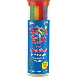 Wikki Stix for Doodlers - Kid's Travel Essential: Portable Creativity On-The-Go! Pack of 24 Wikki Stix in Neon and Primary Colors. Made in USA ! 3 & Up. Wikki Stix for Doodlers - Kid's Travel Essential: Portable Creativity On-The-Go! Pack of 24 Wikki Stix in Neon and Primary Colors. Made in USA ! 3 & Up.