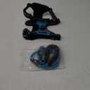 No Pull Dog Harness Adjustable Reflective Oxford Easy Control Medium Large Dog Harness with A Free Heavy Duty 5ft Dog Leash (L (Neck: 18"-25.5", Chest: 24.5"-33"), Blue Harness+Leash)