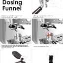 54mm Espresso Dosing Funnel, MATOW Stainless Steel Coffee Dosing Ring Compatible with Breville 54mm Portafilter