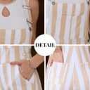 Bindefon Overalls for Women Fashion Jumpsuits Striped Pants Printed Bibs Coveralls White Elephant Gifts (M)