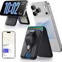 ESR Geo for Magsafe Wallet with Full Find My Functionality, 5 Card Holder Stand Grip for Phone Case, RFID Blocking, Magnetic Wallet for iPhone 17e/17/16/15/14/13/12 Series, with Adjustable Stand, Black