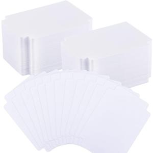 250 Pcs Trading Card Dividers Plastic Card Dividers, Frosted Separator with Tabs Standard Vertical Compatible with MTG Games Sports TCG, 2.7 x 3.8 Inches (White)