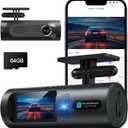 2.5K Dash Cam, Full HD Dash Camera for Cars, 5G Wi-Fi & App Control Car Camera with Super Night Vision, 170Wide Angle, WDR, 24H Parking Mode, Free 64GB Card