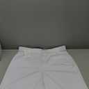 Women's Stretchy Straight Leg Dress Work Pants Business Office Casual Slacks with Pockets, White, Size:12"x26", 14