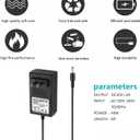 20V 2A AC DC Power Supply Adapter 20 Volts 2 Amps US Wall Charger, DC Plug 5.5x2.1mm & 2.5mm for 20volt 0.5A 0.8A 1A 2A, 500mA 800mA 1000mA 2000mA Equipment with 8 Tips ac dc adapter 100-240v, 50/60hz