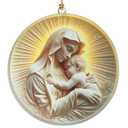 Virgin Mary and Child Ornament – Catholic Christmas Ornament 2025, Religious Christian Christmas Decor for Tree, Blessed Mother Ornament Gift for Women, Moms and Family