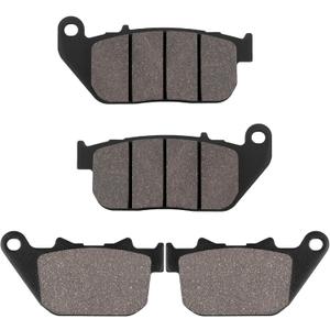 LOCOPOW Front & Rear Brake Pads for Harley Davidson Sportster 883 1200 XL1200C XL1200L XL1200N XL1200V XL1200X XL883 XL883C XL883L