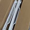 Expandable Under Cabinet Shelf, Extendable Under Shelf Storage with 0.94 Inches Thick Clips for Pantry Cabinet, Laundry Room, Shoe Rack. (White, 2 Pack, Interior: 3.66" H x 8.26" D)