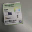 Lightinginside Matter E12 Smart Light Bulbs 50W Equivalent 5W 550LM, Compatible with Alexa/Siri/Apple Home/Google Home/SmartThings, G16.5 RGBCW Candelabra Ceiling Fan Bulb, 2.4G WiFi, ETL Listed, 2PCS