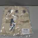 BMJL Womens Tops Dressy Casual Blouses Summer Tops Trendy V Neck Short Sleeve Shirts Business Casual Outfit (Beige, S)