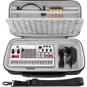 GEEKRIA Hard Shell Travel Case Compatible with Korg Volca Drum/Volca Keys/Volca Beats/Volca FM2 / Volca Sample 2 / Volca Bass Audio Sampler Carrying Bag (Dark Gray)