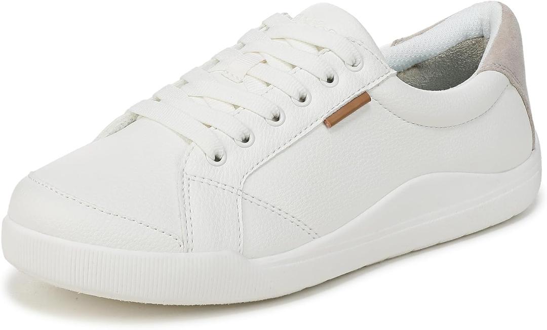 Dr. Scholl's Women's Be Bright Sneaker White/Oyster Grey 9 M