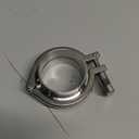 DERNORD Stainless Steel Tri-clamp (Tri-clover Clamp) + 2 Pcs SUS304 Sanitary Pipe Weld Ferrule + FKM Gasket (2.5 Inch)