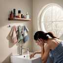 kimteny 6 Pack 100% Cotton Washcloths, Dual-Sided Design (Terry + Gauze) Facecloths, 13x13 Inch Ginghqm Washrags, Soft & Skin-Friendly, for Bathroom, Kitchen & Household (Pink, 13x13 Inches)